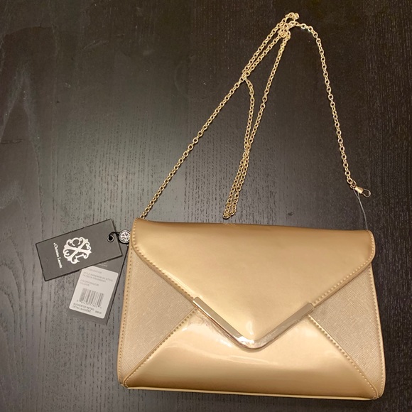 Christian Lacroix Handbags - NWT Gold purse/clutch Christian Lacroix